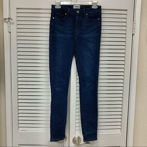 Paige Hoxton Ankle Skinny Dark Blue Jeans Size 27
